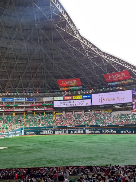 レクレーションで福岡PayPayドームでプロ野球交流戦を観戦しました。